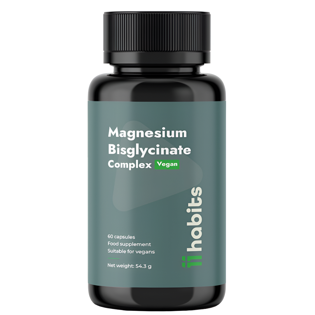 11 Habits Magnesium Bisglycinate Vegan Complex, 60 kapsulių (1)