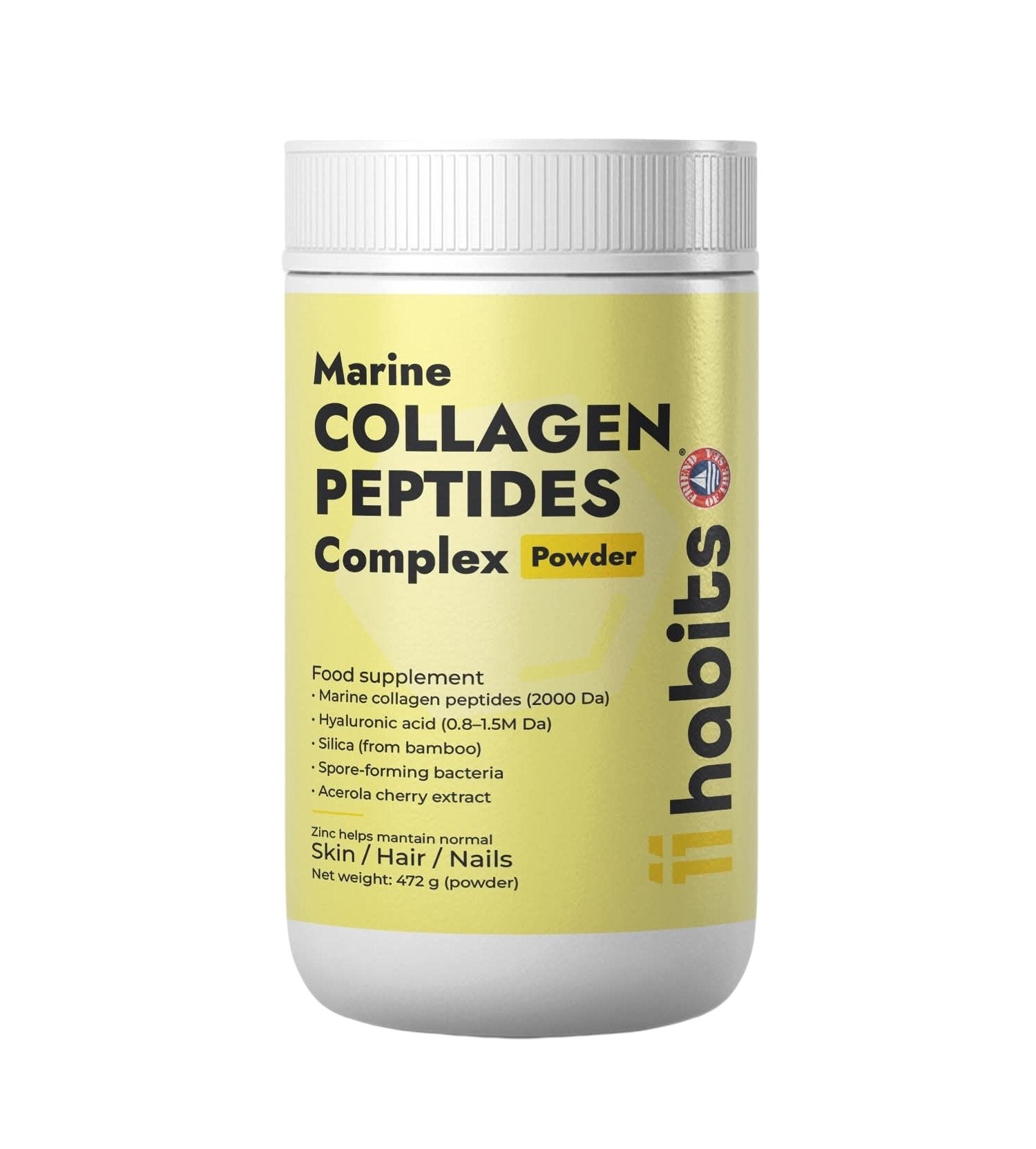 11Habits Marine Collagen Peptides Complex 472g kaina pirkti