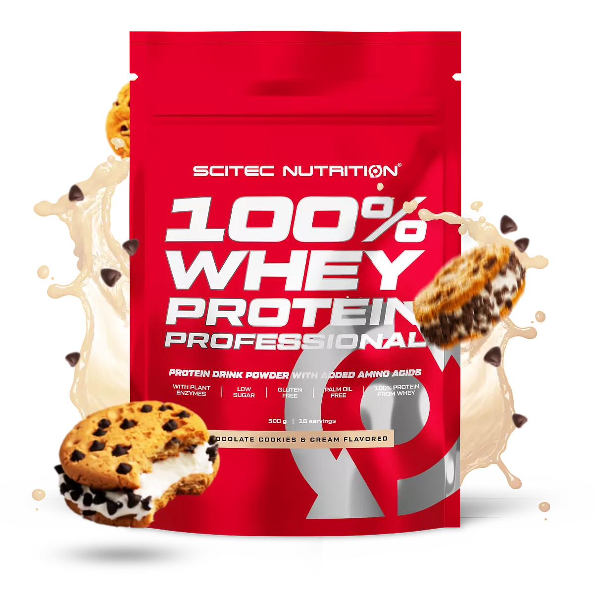 Scitec Nutrition Whey Protein 100% Professional 500g flavors cokies