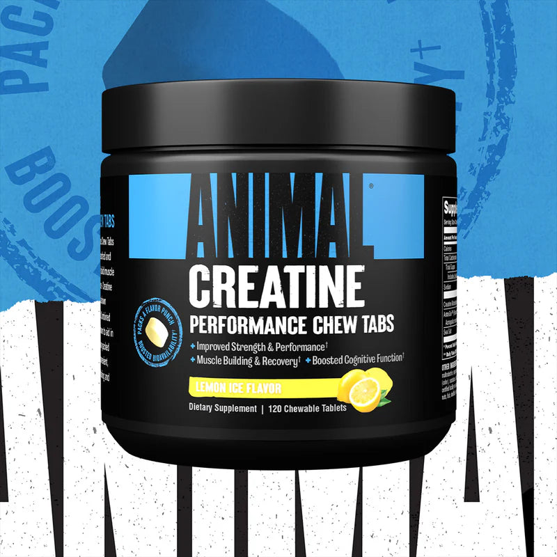 Animal, Creatine Performance Chew Tabs, Lemon Ice, 120 Chewable Tablets akcija