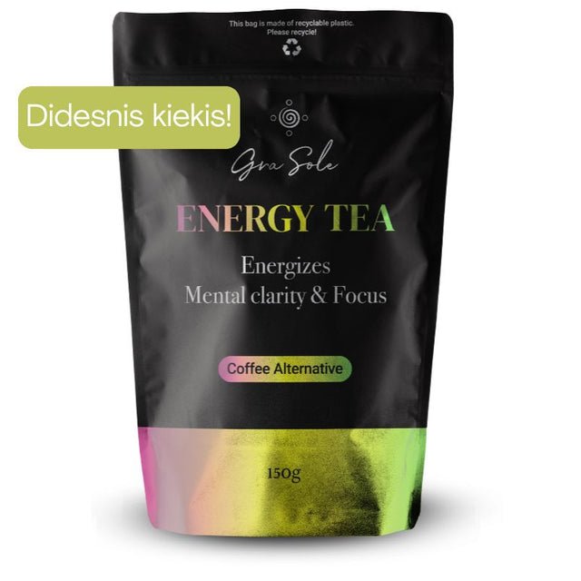 GraSole „ENERGY TEA“ – Funkcinė žolelių arbata (150 g) kaina