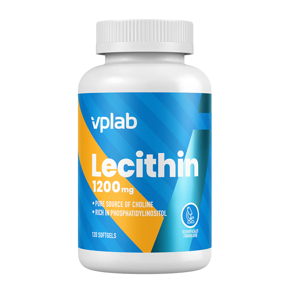 Vplab Lecithin 1200 mg 120 Softgels kaina