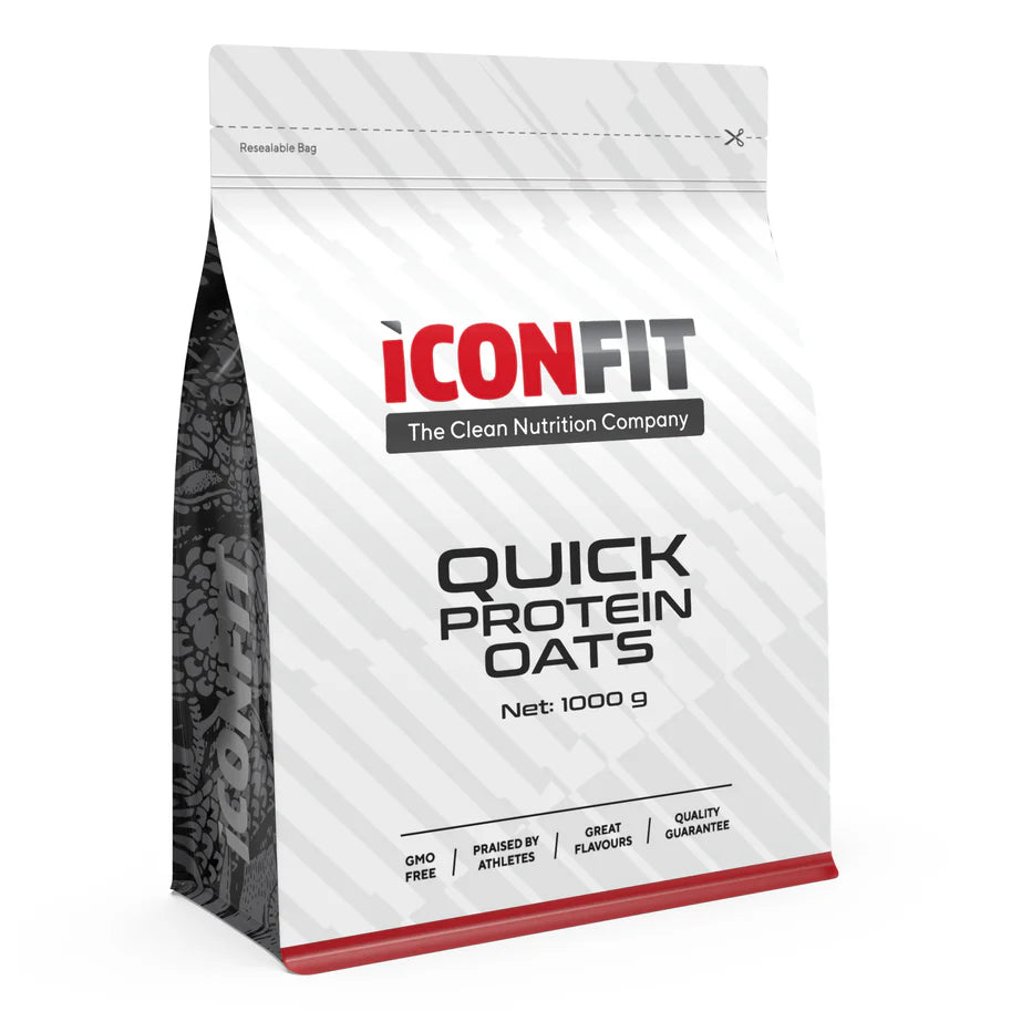 ICONFIT Quick Protein Oats - Apple-Cinnamon (1KG) kaina