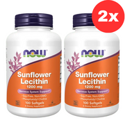 2x NOW Foods Sunflower Lecithin 1200mg 100 softgels
