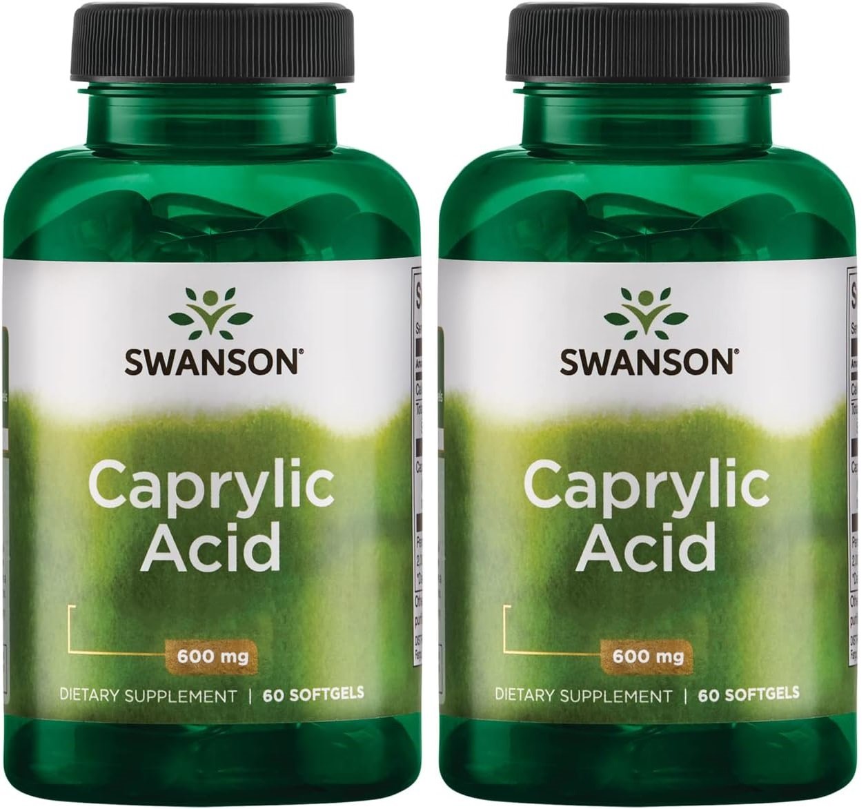2x Swanson caprylic acid