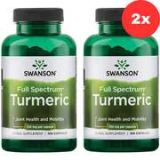 2x Swanson Full Spectrum Turmeric 720mg 100 capsules