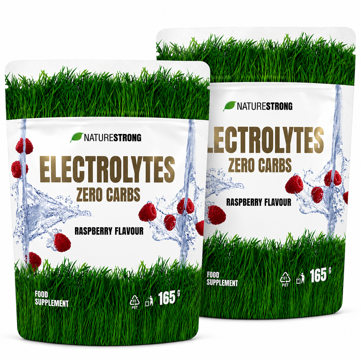 2x NatureStrong Electrolytes Zero Carbs – Mango, 30 servings Elektrolitai