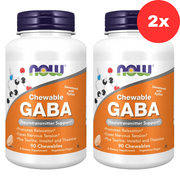 2xNOW Foods Gaba Chewable with Taurine, Inositol and L-Theanine – 90 chewables