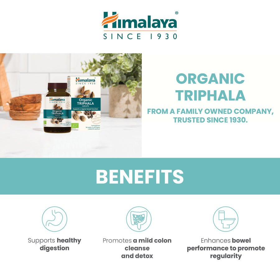 Himalaya™ Organic Triphala 60 Kapsulių vartojimas