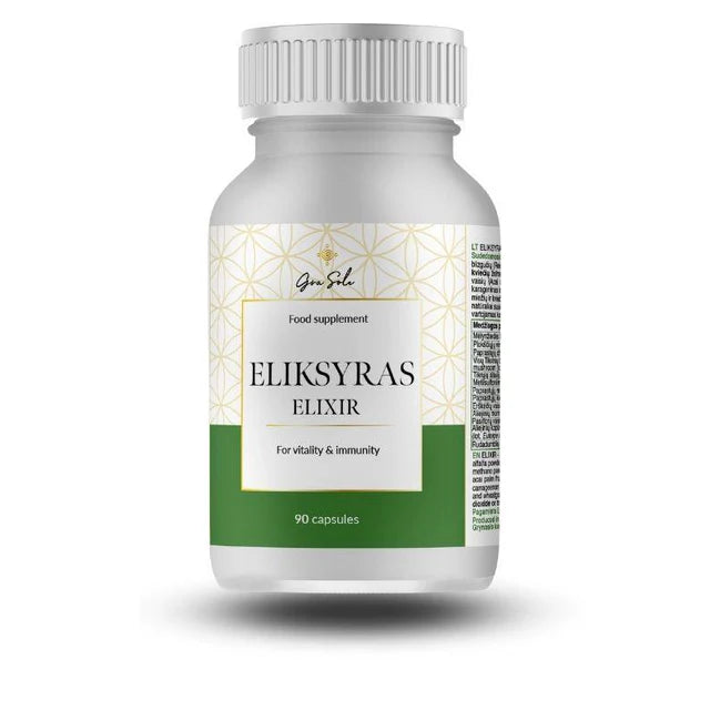 GraSole Eliksyras Vitality and Immunity 90 caps kaina