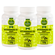 3x Healthy Choice Vitaminas D3 4000IU 120 kaps