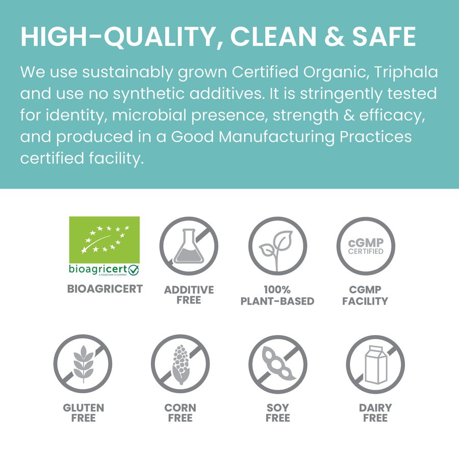 Himalaya™ Organic Triphala 60 Kapsulių Privalumai