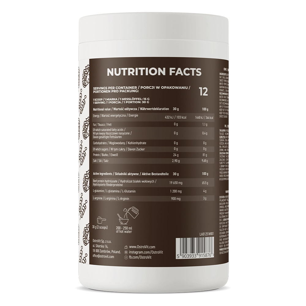 OstroVit Beef Protein 360 g Kebab sudetis