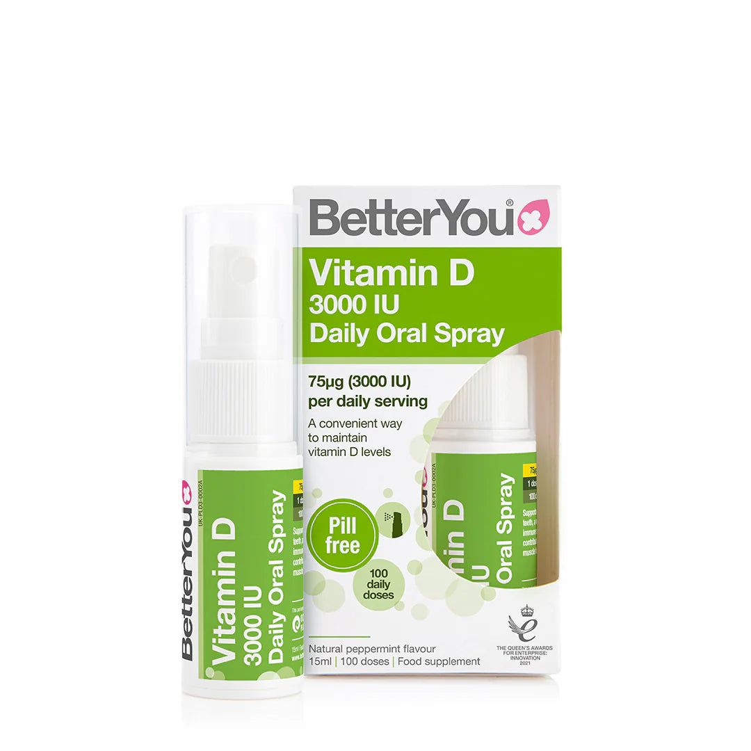 BetterYou D3000 Vitamin D Daily Oral Spray 15 ml kaina
