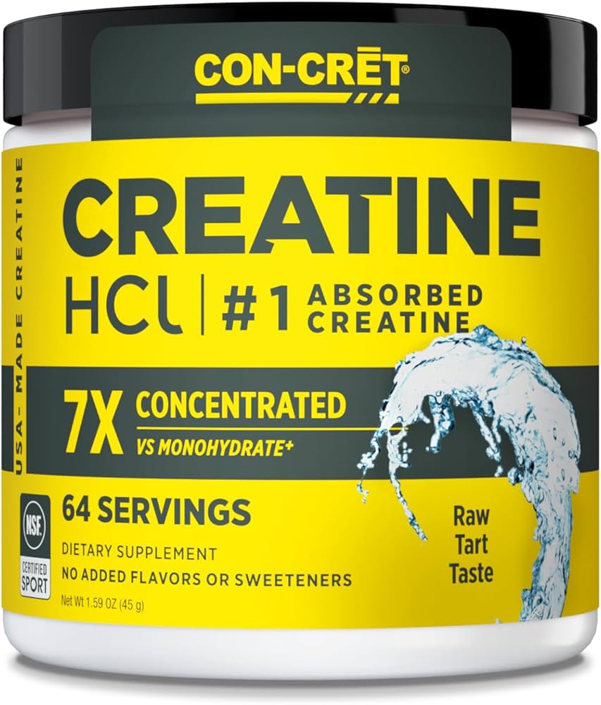 CON-CRĒT® PATENTED CREATINE HCl® 64serv.