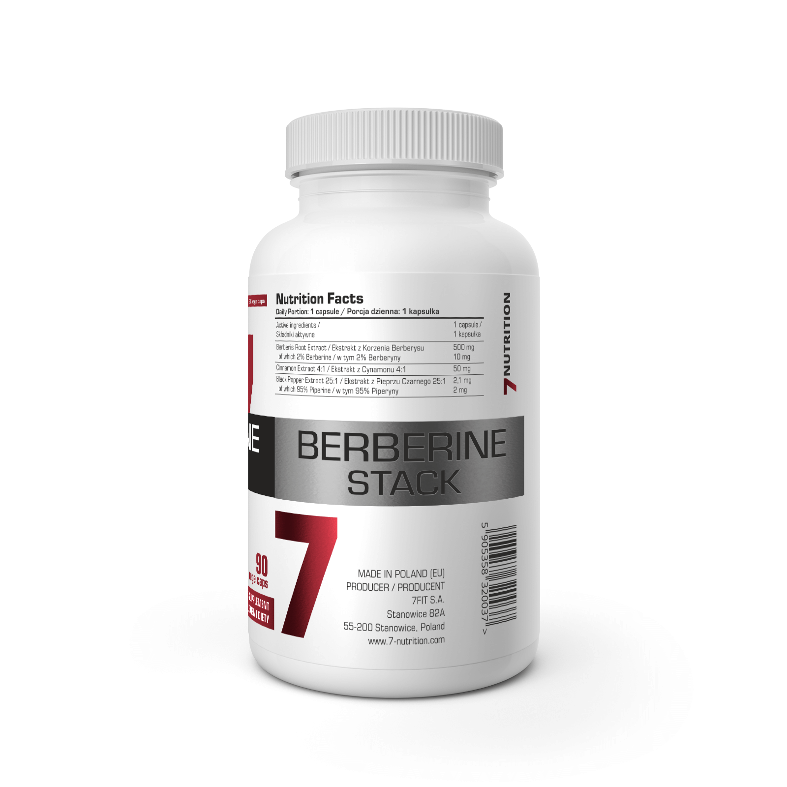 7 Nutrition Berberine Stack 90 caps sudetis