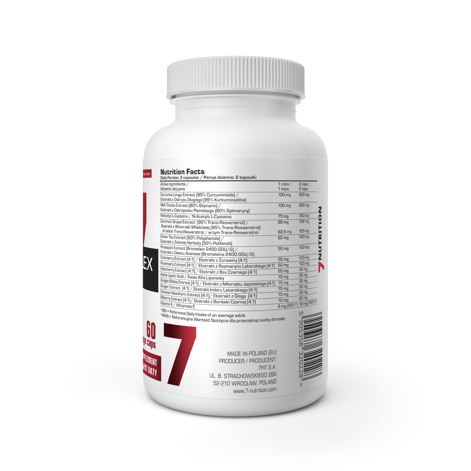7 Nutrition Liver complex 60 kaps. sudetis
