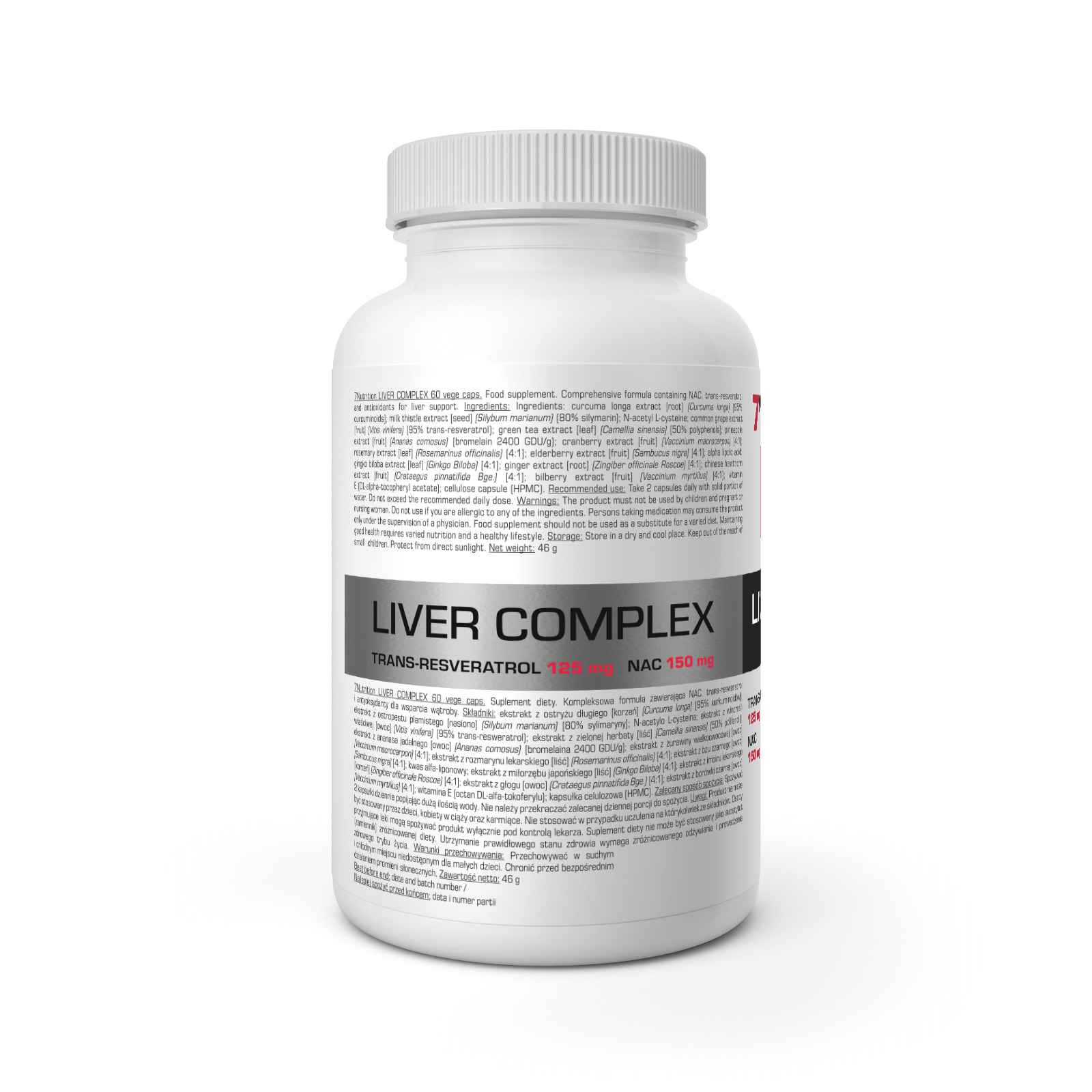 7 Nutrition Liver complex 60 kaps. vartojimas