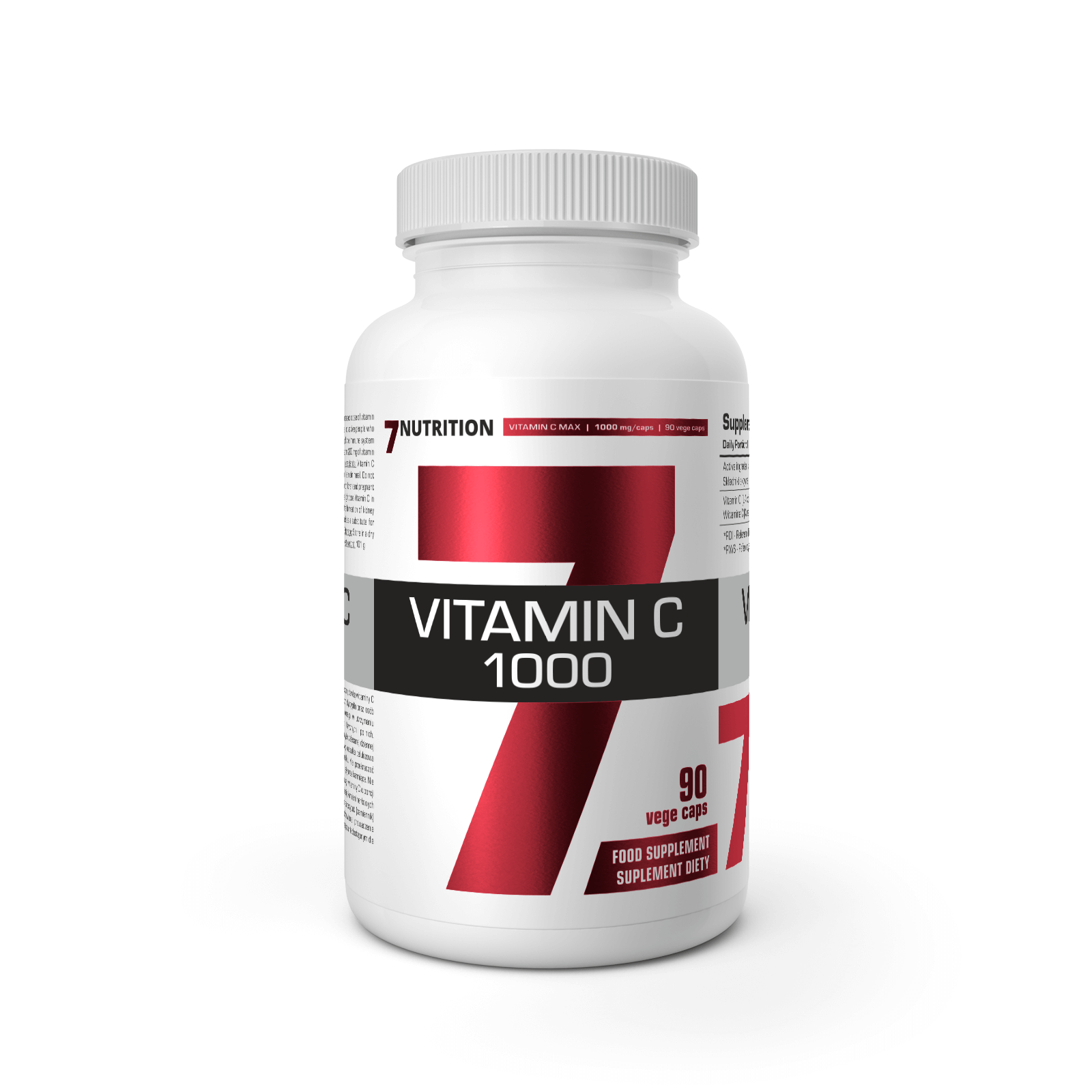 7 Nutrition Vitamin C 1000 90 kaps.kaina akcija