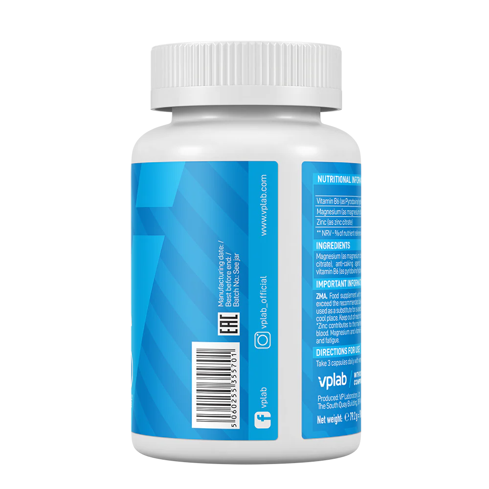 Vplab ZMA 90 capsules barkodas