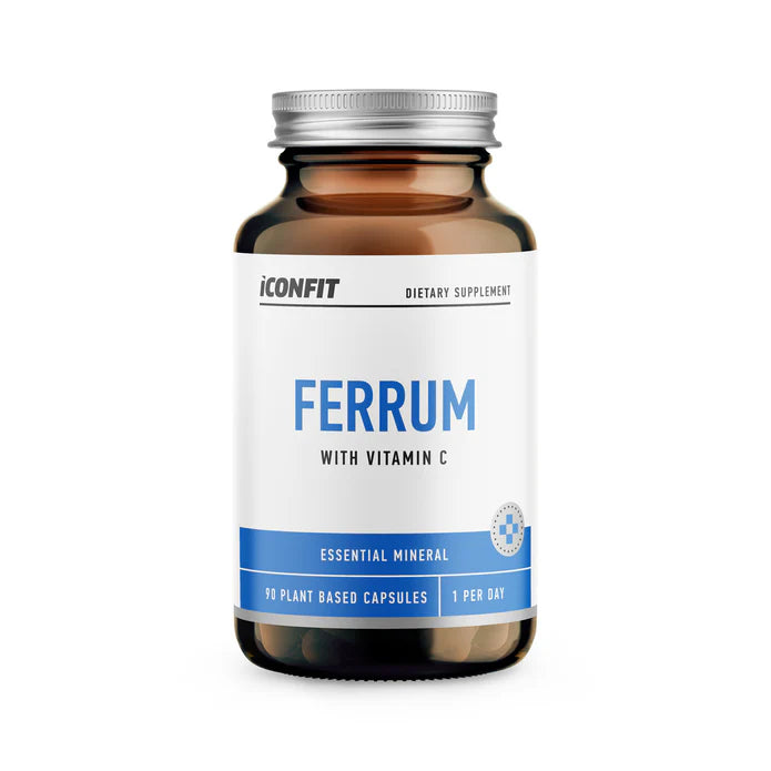 ICONFIT Ferrum with Vitamin C 90 caps kaina
