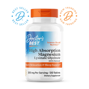 Doctor's Best High Absorption Magnesium 120 tablets kaina