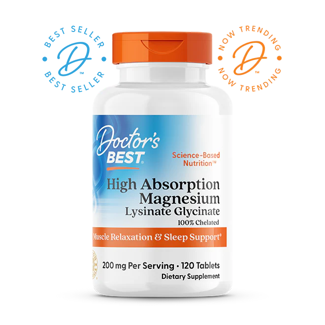 Doctor's Best High Absorption Magnesium 120 tablets kaina