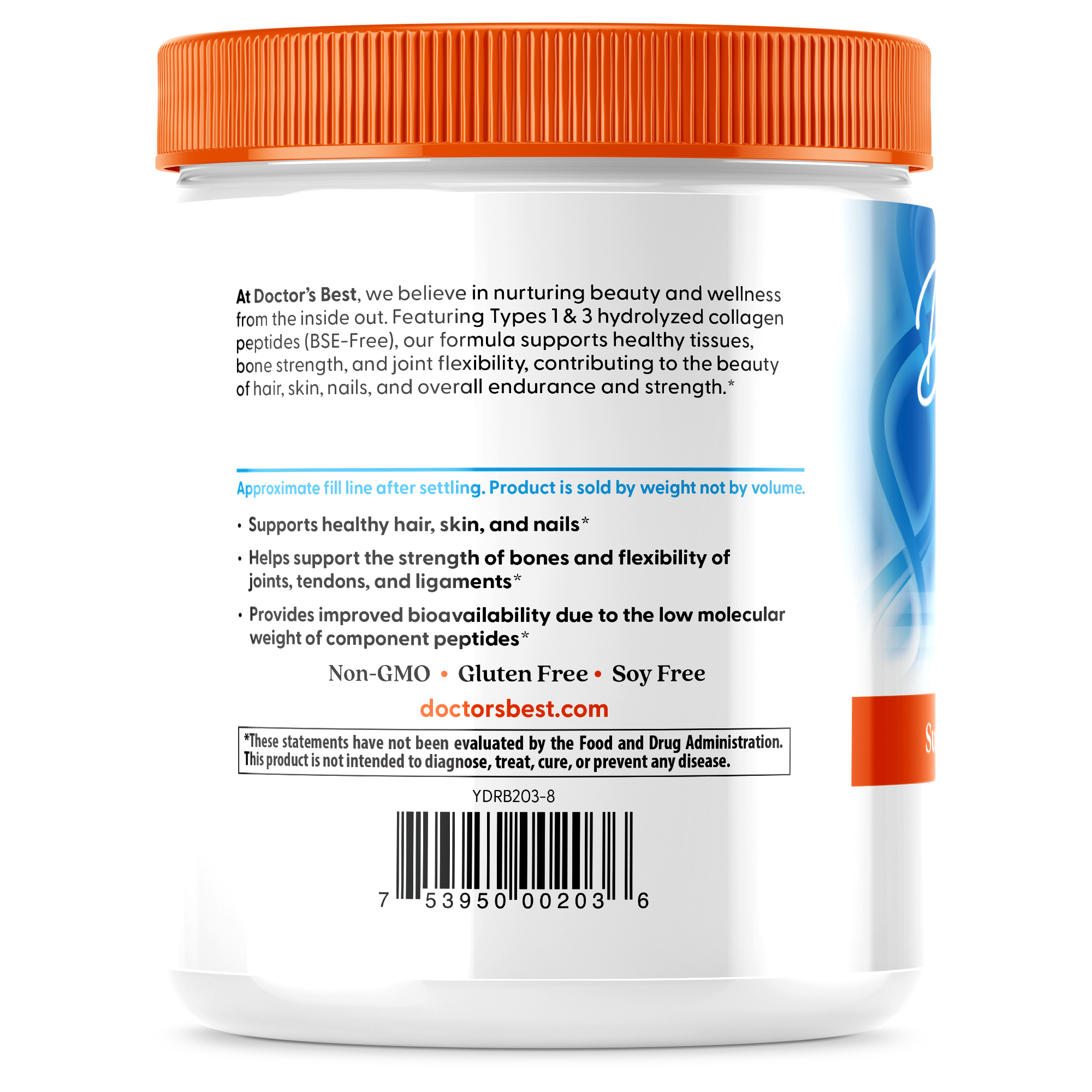 Doctor's Best Pure Collagen Types 1 and 3, Powder - 200 grams