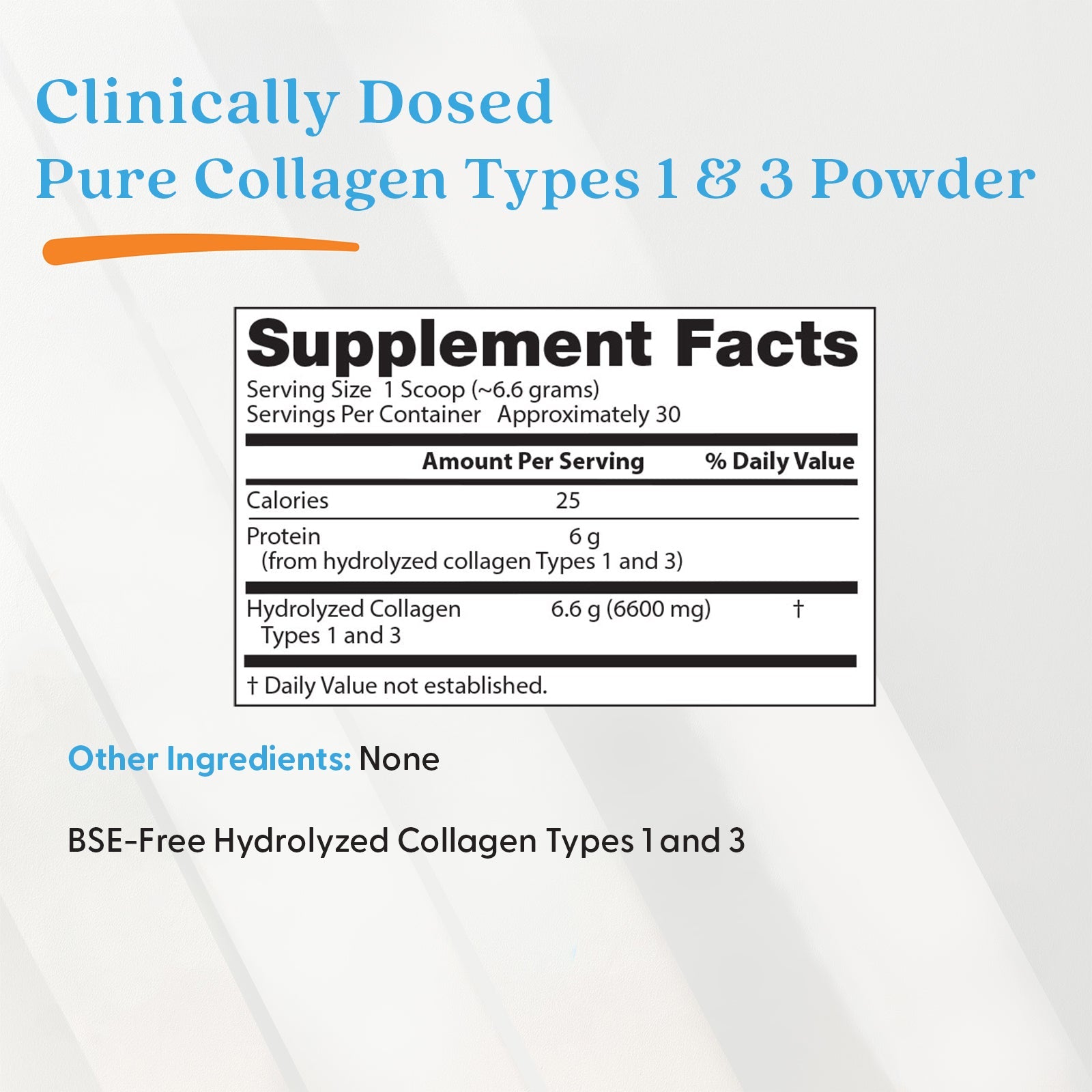 Doctor's Best Pure Collagen Types 1 and 3, Powder - 200 grams