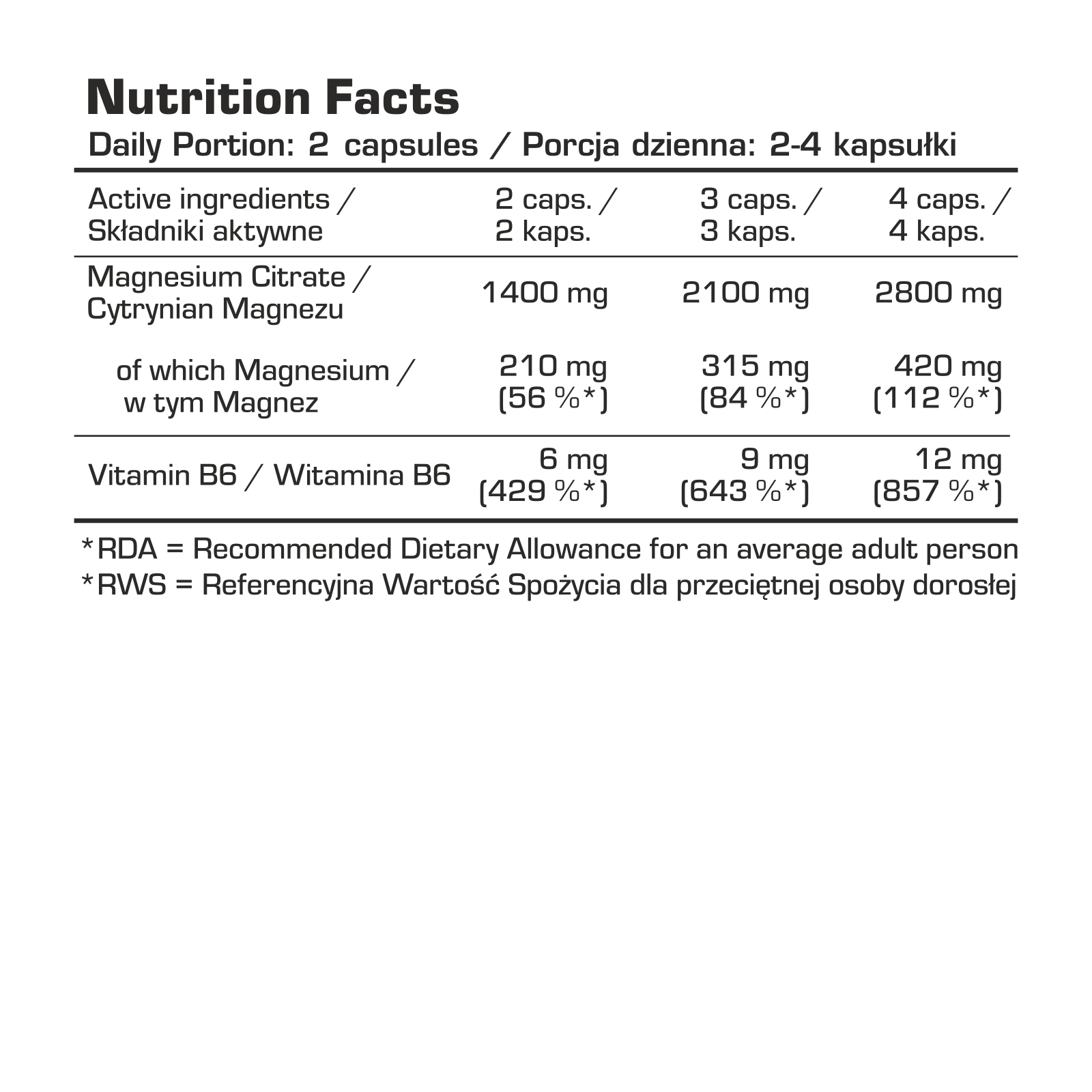 7Nutrition Magnesium Citrate + B6 120 Vege Caps maistine verte