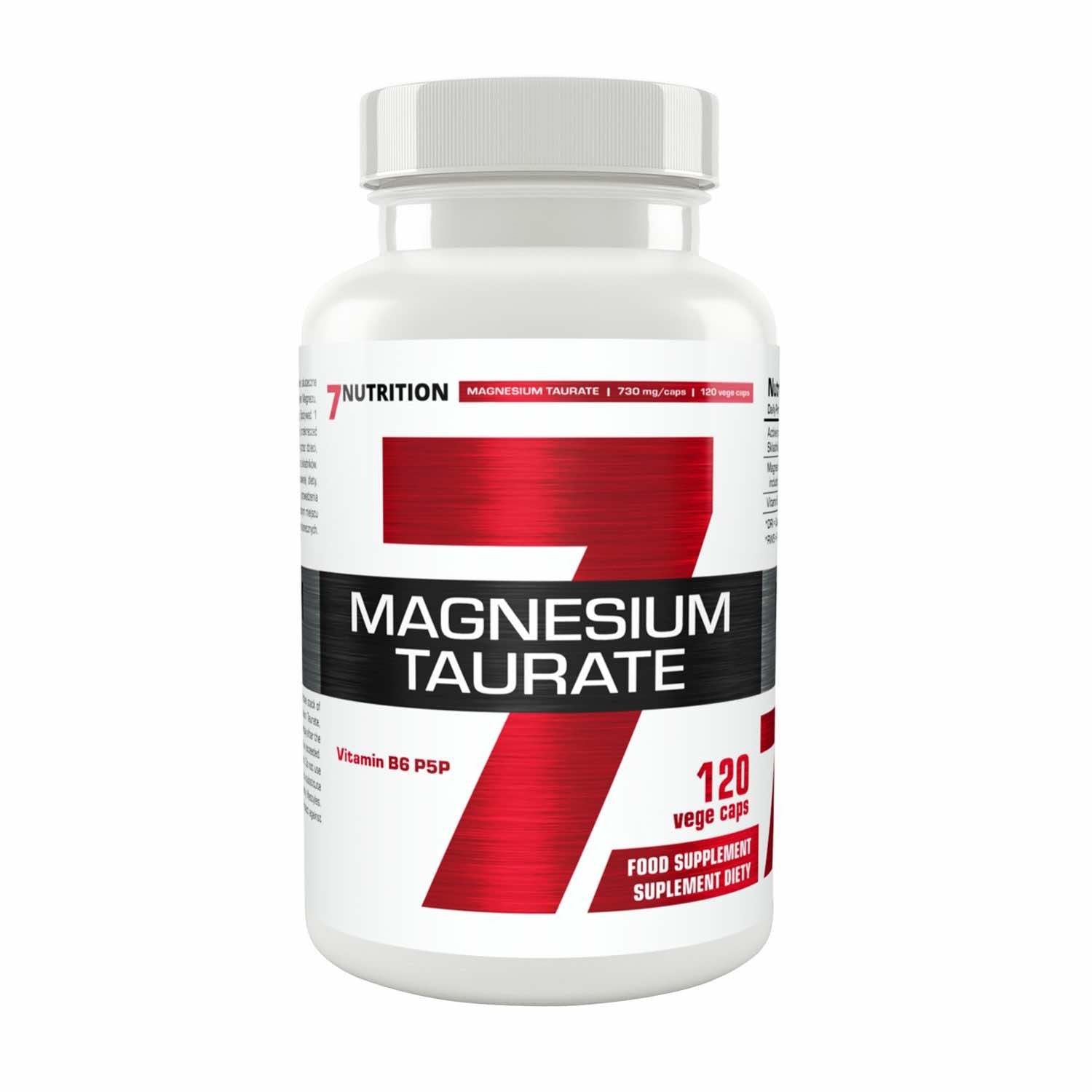 7Nutrition MAGNESIUM TAURATE 120 vege caps kaina