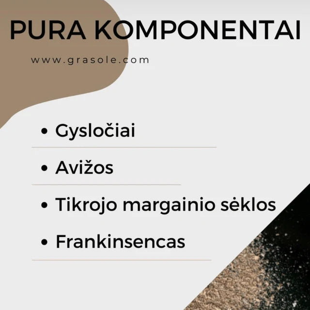 GraSole Pura Mišinys Gėrimams Ruošti 250 g sudetis