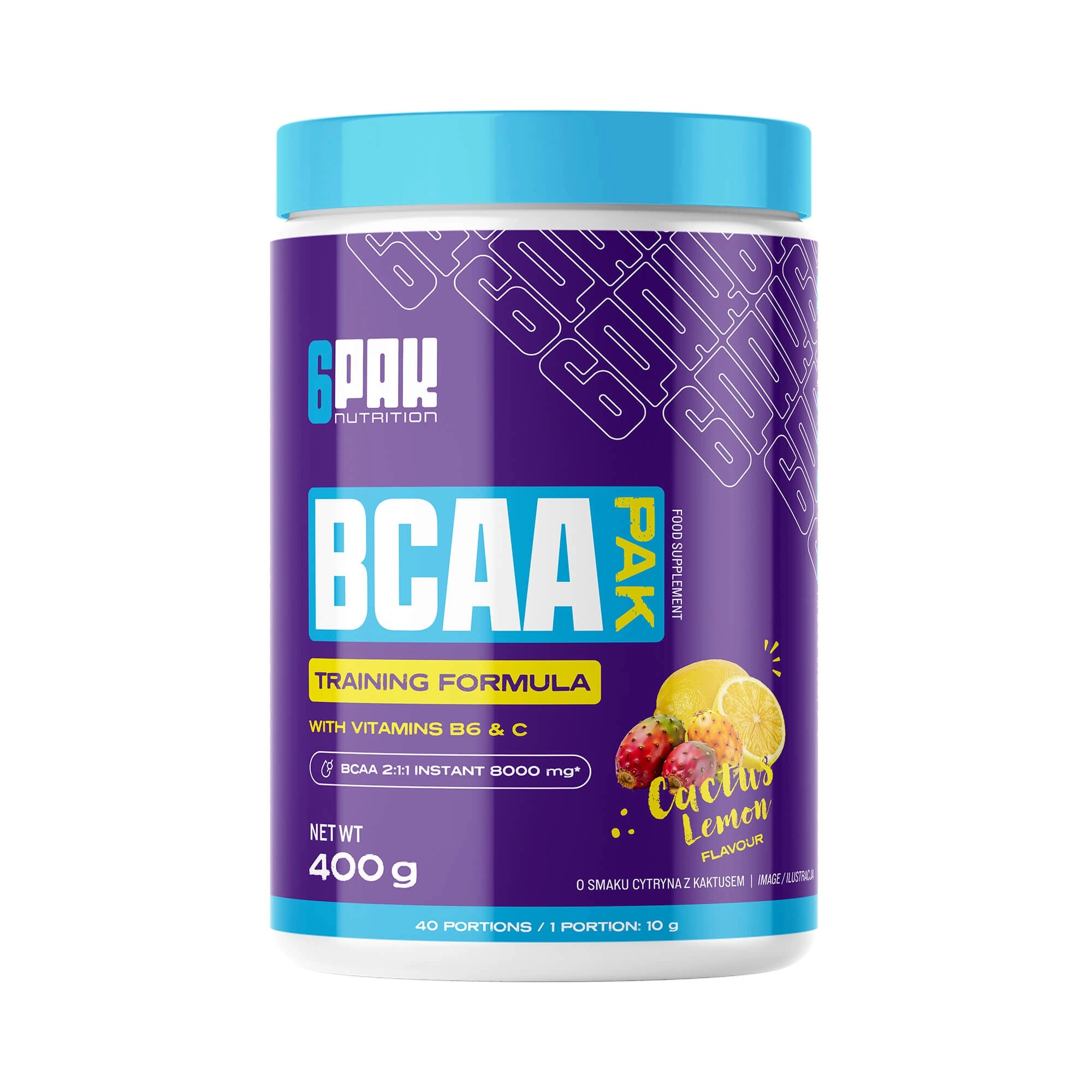 6PAK BCAA PAK 400g kaina