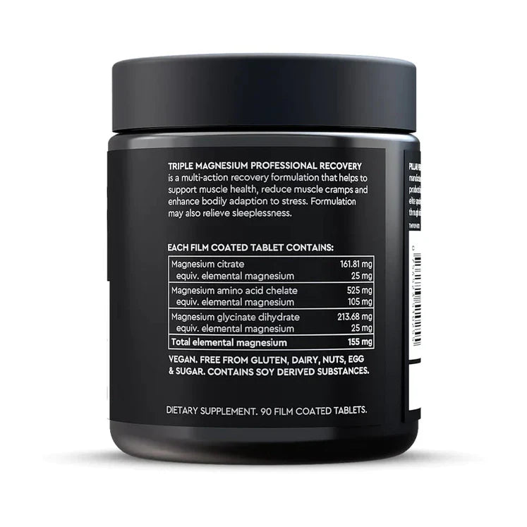 PILLAR PERFORMANCE TRIPLE MAGNESIUM 90 FILM COATED TABLETS kaina sudetis