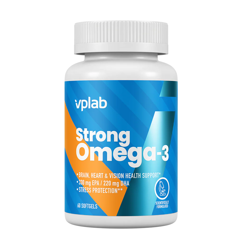 Vplab Strong Omega 3 60 softgels kaina