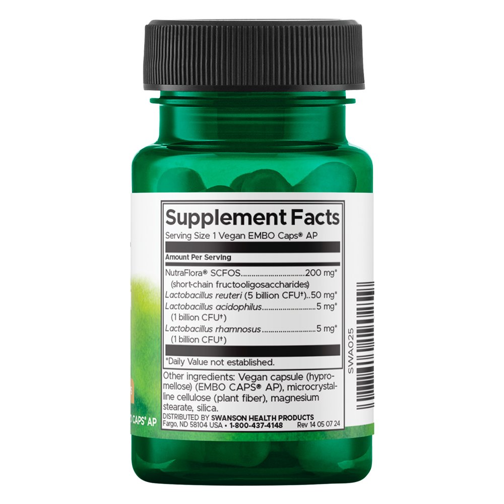 Swanson L.Reuteri Plus – 30 kapsulių sudetis