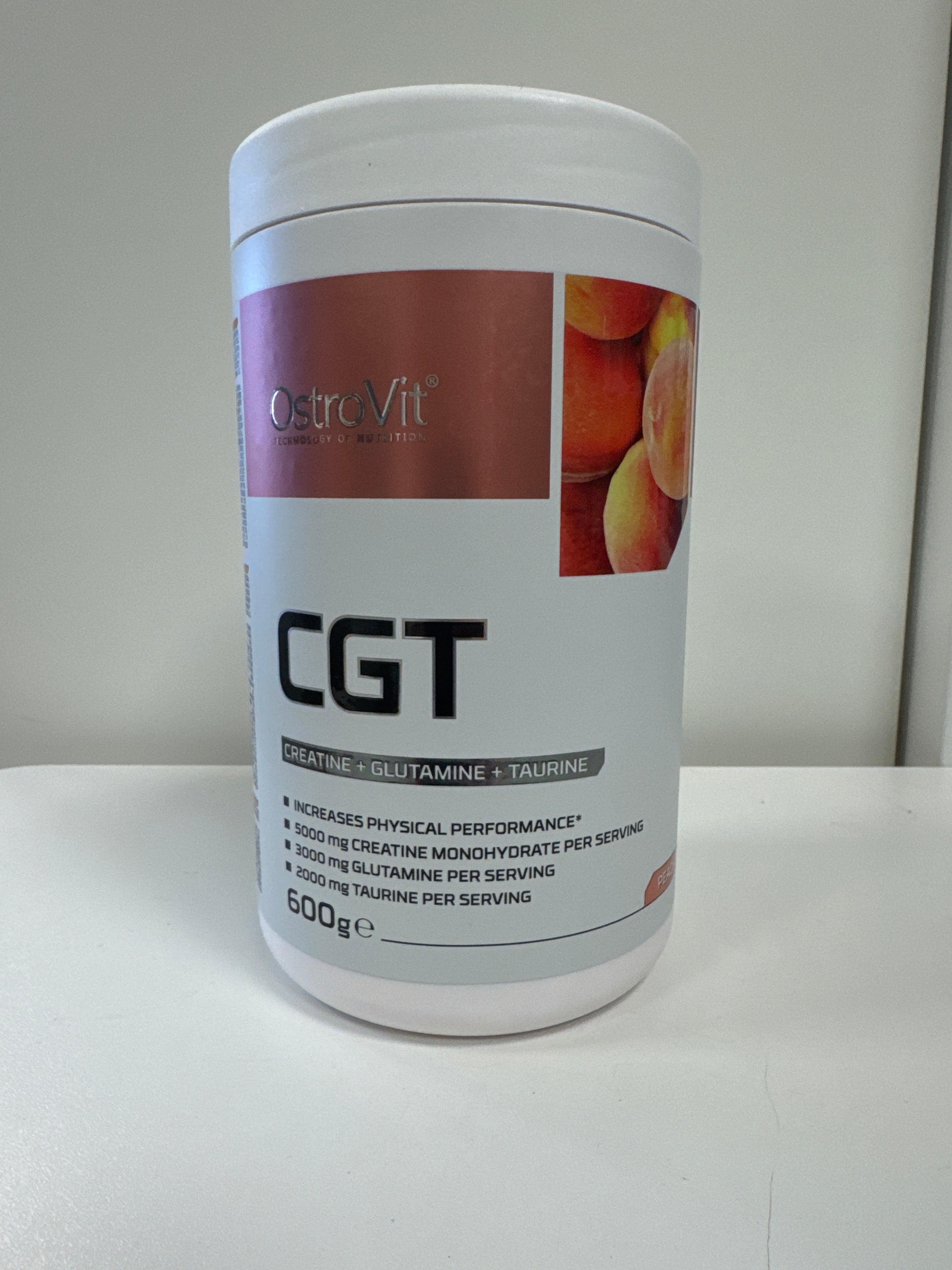 OstroVit CGT 600 g peach | Creatine + Glutamine + Taurine