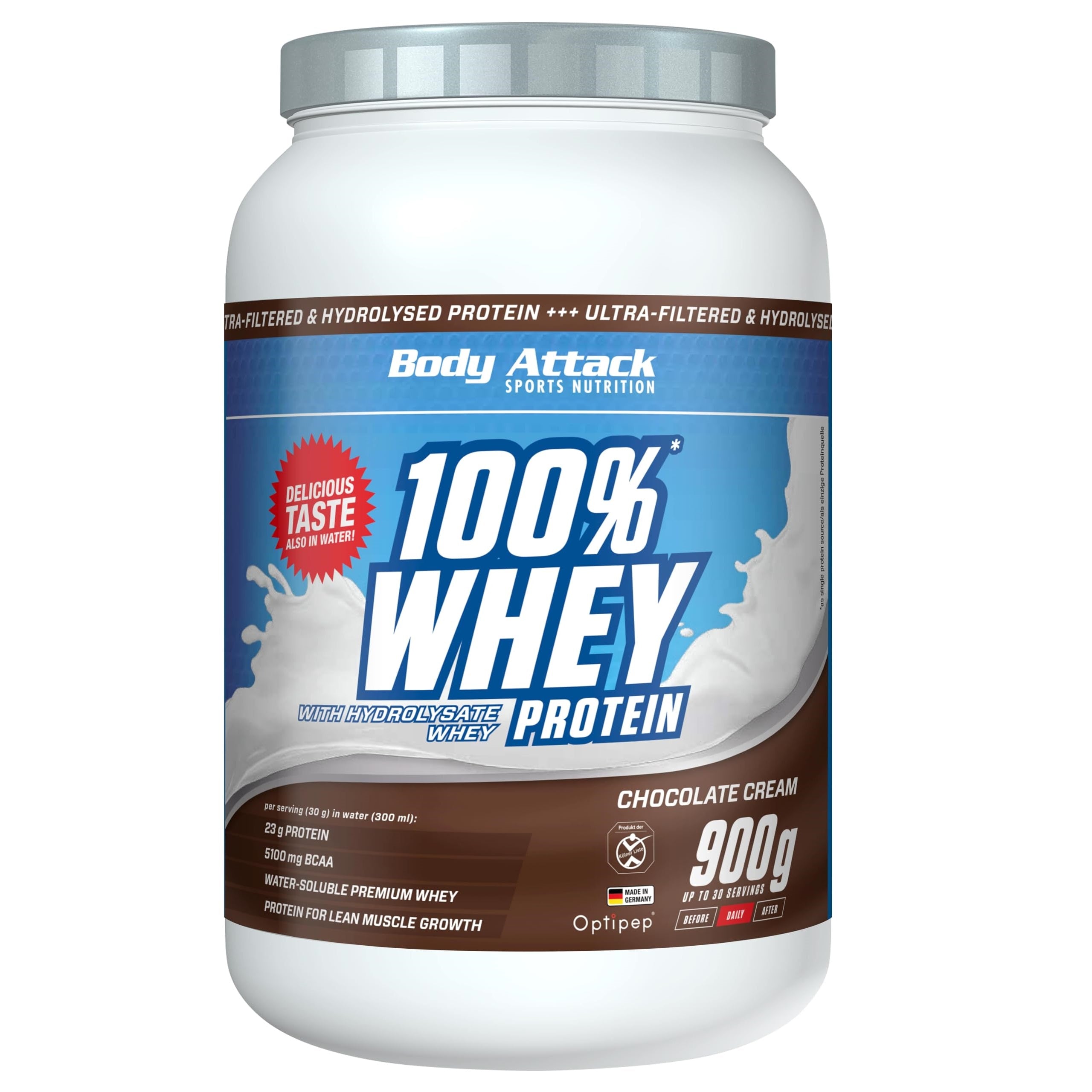 Body Attack 100% Whey Protein - 900g