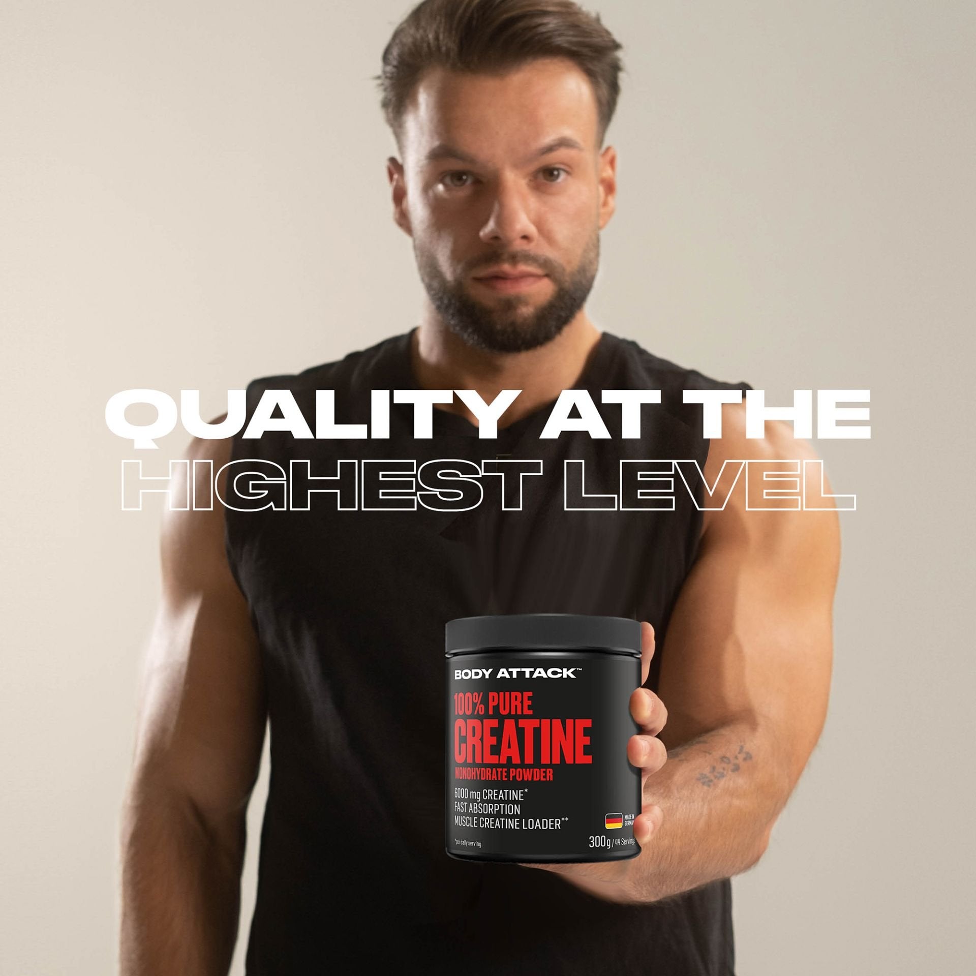 Body Attack Micronised Creatine Powder Creapure® - 300g