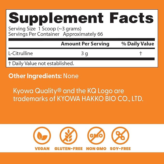 Doctor's Best L-Citrulline Powder - 200 grams