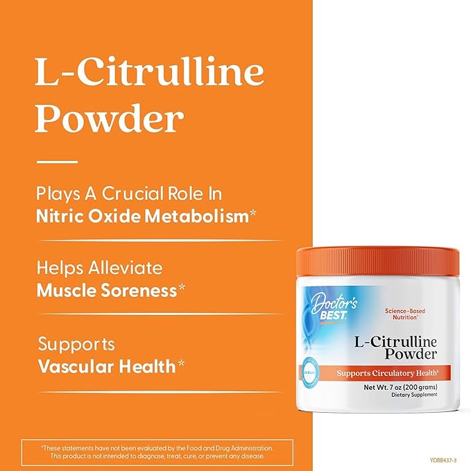 Doctor's Best L-Citrulline Powder - 200 grams