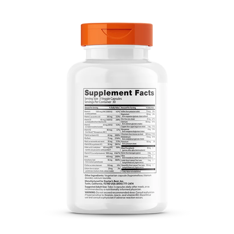 Doctor's Best Multi-Vitamin Mineral Complex 90 capsules