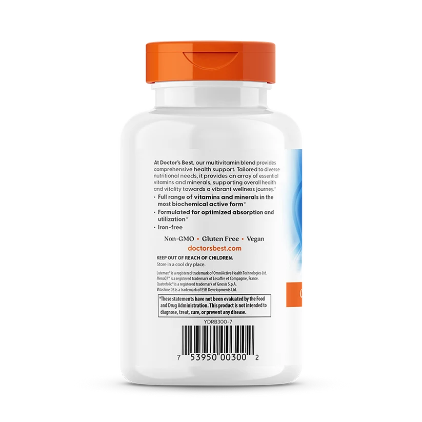 Doctor's Best Multi-Vitamin Mineral Complex 90 capsules