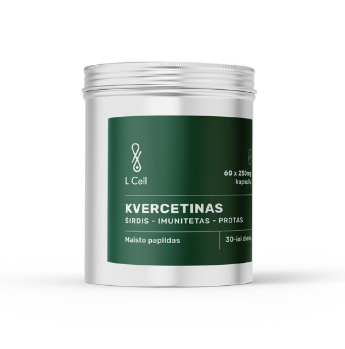 L CELL Kvercetinas 250 mg, 60 kapsulių