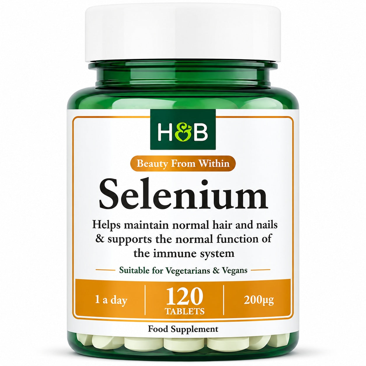 Holland & Barrett Selenium - 200mcg - 120 tabletti