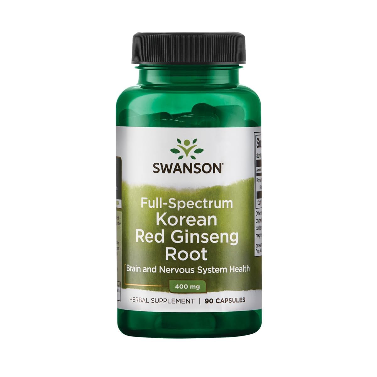 Swanson Korean Red Ginseng Root 400 mg, 90 kapsulių