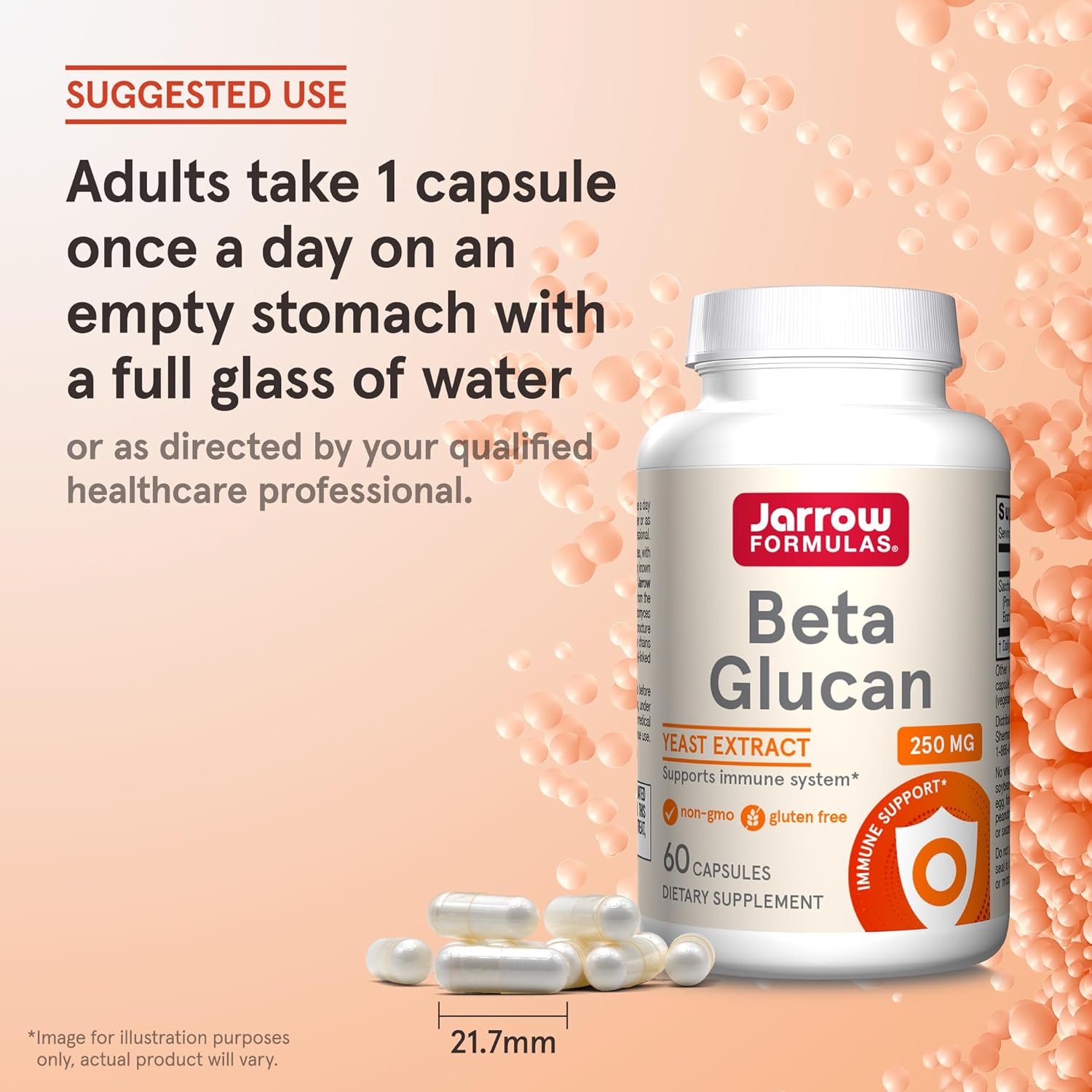 Jarrow Formulas Beta Glucan 250 mg – 60 kapsulių