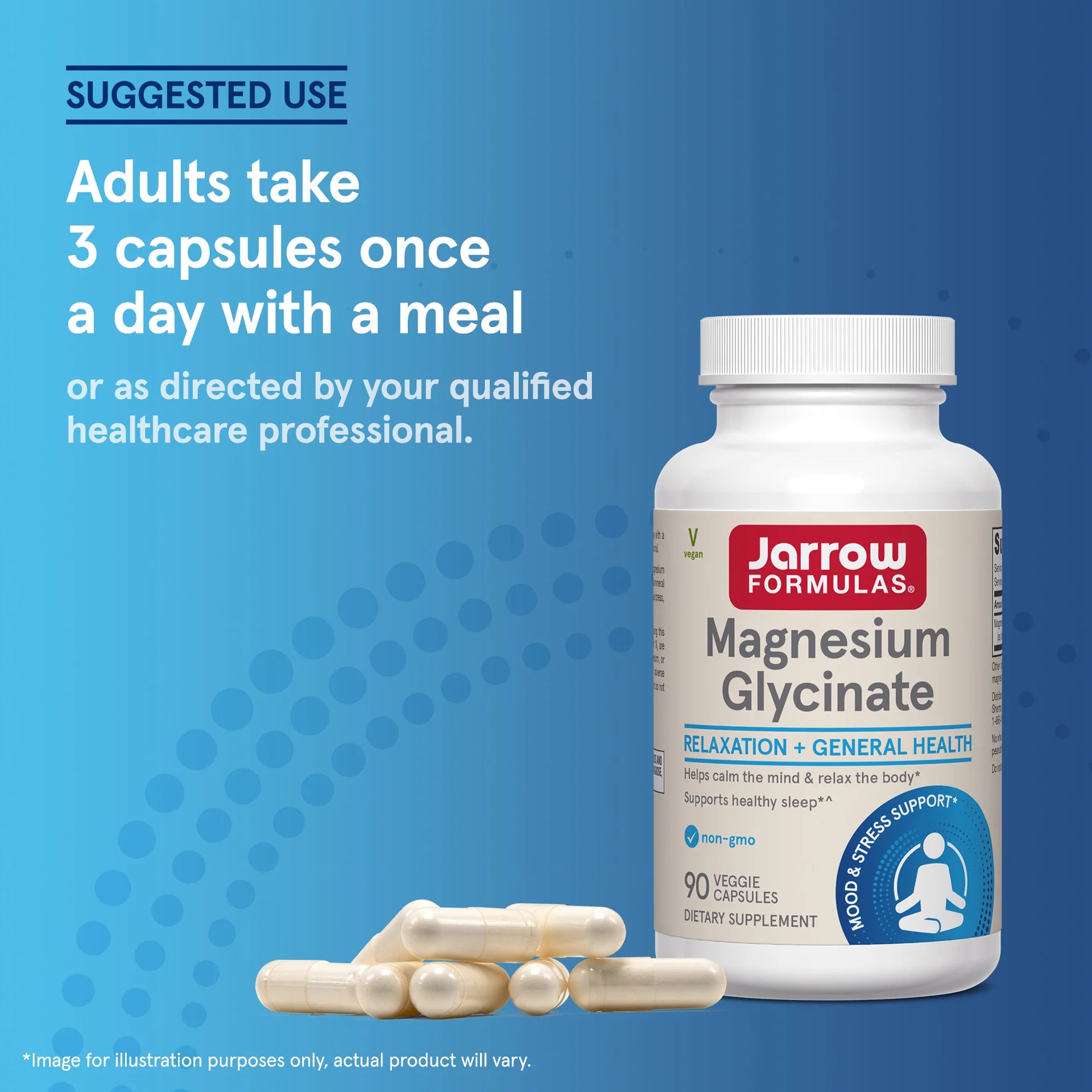 Jarrow Formulas Magnesium Glycinate 90 Capsules