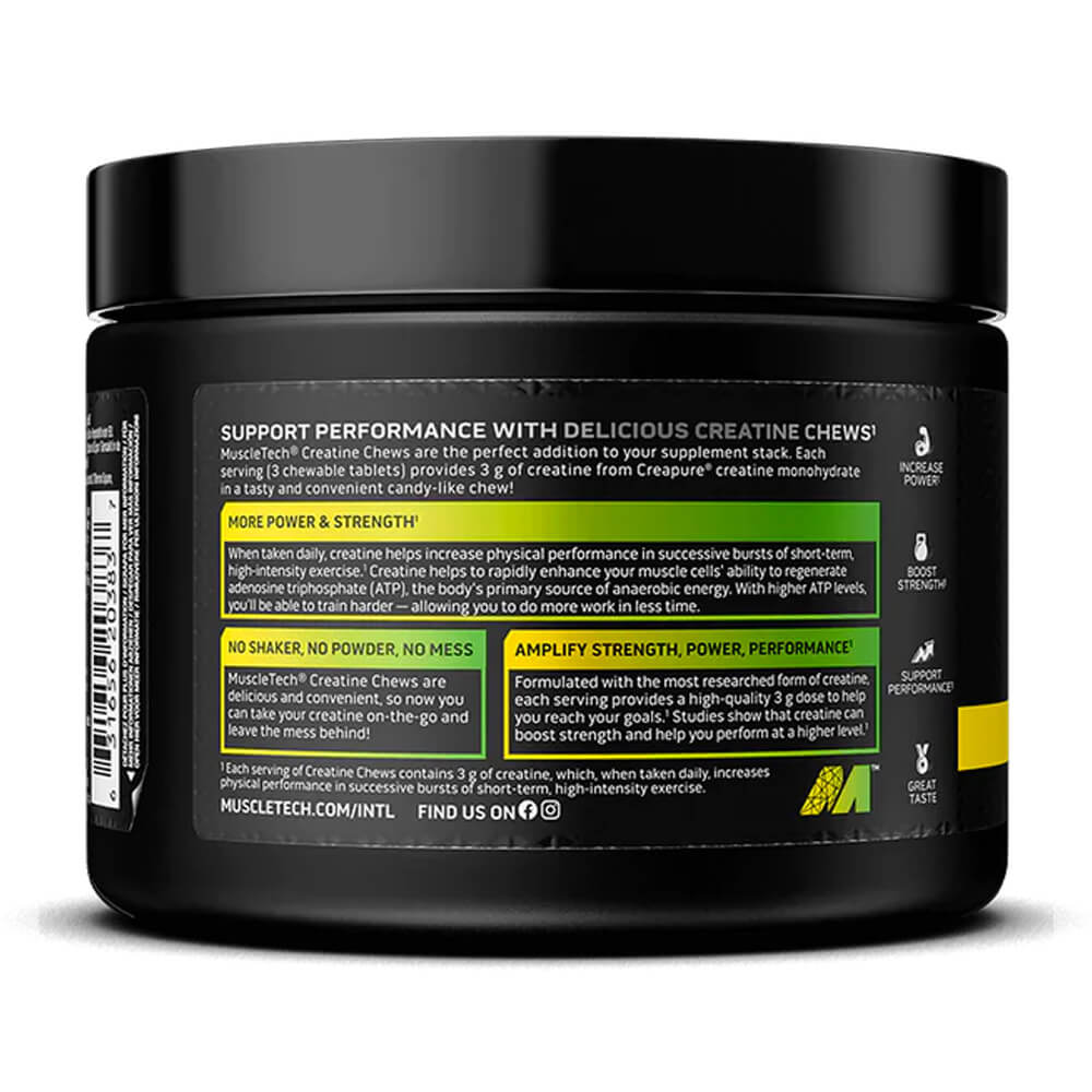 MuscleTech Creapure® Creatine Chews Citrus Burst – 90 Chewable Tablets