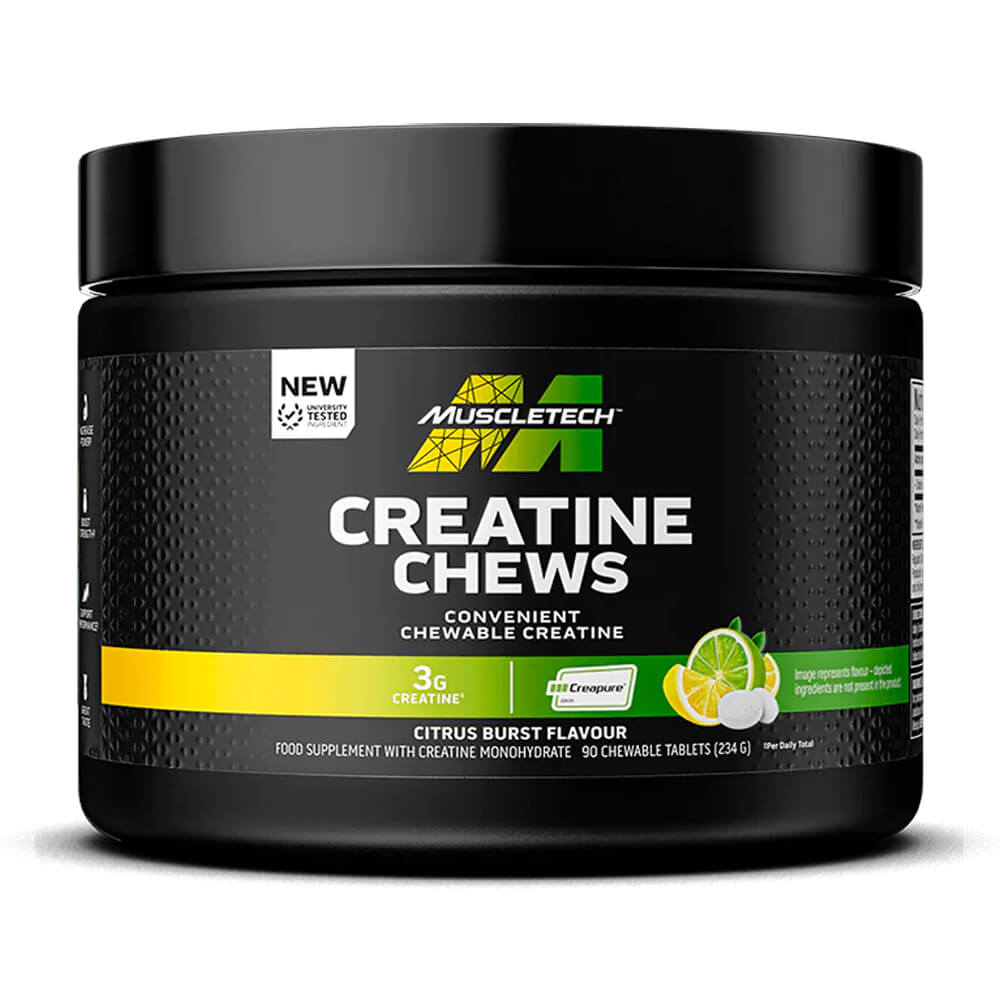 MuscleTech Creapure® Creatine Chews Citrus Burst – 90 Chewable Tablets